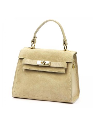 Damska Torebka Skórzana Luka 24-088 ciemny beż