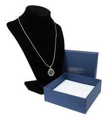 Srebrny naszyjnik z zawieszką w kształcie ażurowego kwiatka Lorenti