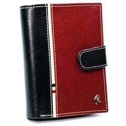 Kolorowy portfel męski pionowy z zapięciem skóra naturalna RFID Rovicky