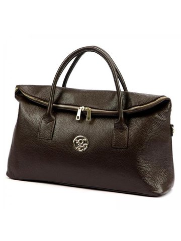 Damska Torebka Skórzana A4 Gregorio 1723 DOLLARO ciemny brąz