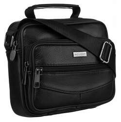 Męska torba na ramię ze skóry naturalnej - Rovicky