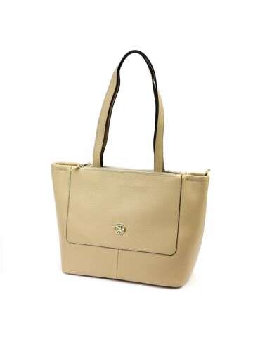 Torebka Damska Skórzana A4 Gregorio 1739 DOLLARO Shopperbag Ciemny Beż