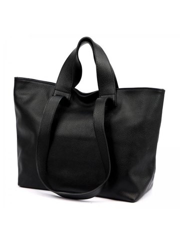 Damska Torebka Skórzana A4 Luka 25-078 DOLLARO czarny