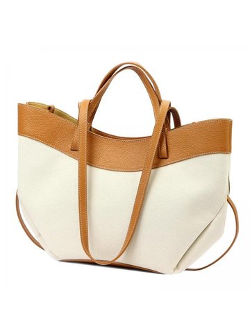 Damska Torebka Skórzana A4 Luka 24-081 beż + camel