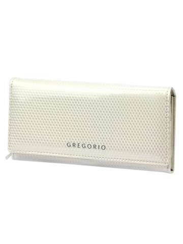 Portfel Damski Skórzany Gregorio CB-106 Beżowy Poziomy Z Zatrzaskiem