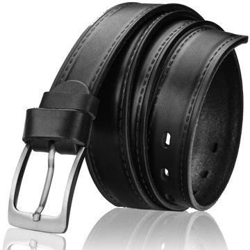 Skórzany Pasek Męski STEVENS Skóra Licowa Super Jakość
