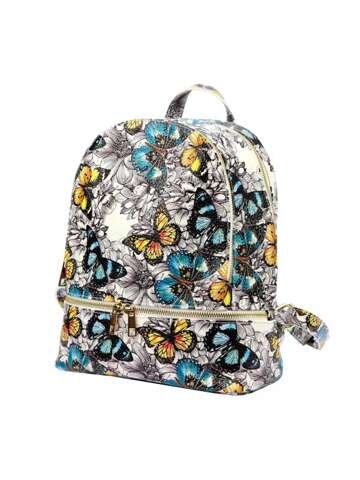 Luka 20-012 FL DOLLARO Skórzany Plecak Damski Kwiaty Na Ramię 2w1