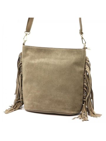 Damska Torebka Skórzana Luka 26-030 taupe