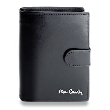 Portfel męski Pierre Cardin YS602 326A skórzany czarny z funkcją RFID Secure i zatrzaskiem magnetycznym