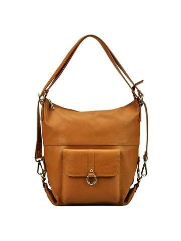 Damska Torebka Skórzana A4 Patrizia 19-001 camel-2