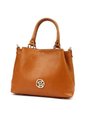 Torebka Damska Skórzana Gregorio 1743 MN DOLLARO Camel Średnia Na Ramię