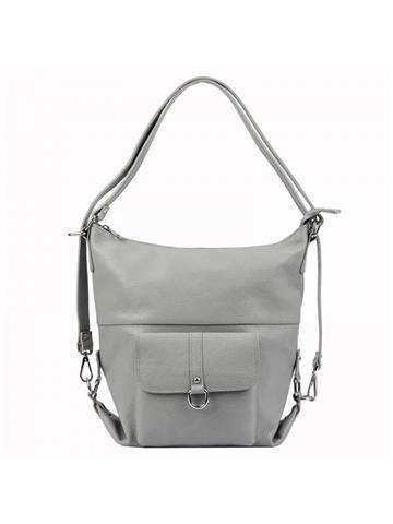 Torebka Damska Skórzana A4 Patrizia 19-001 Popiel Shopperbag