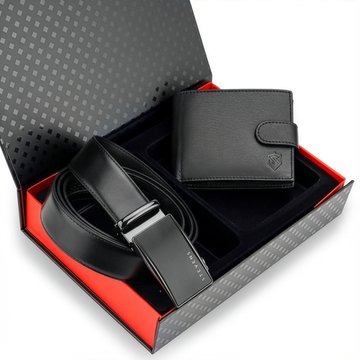 Portfel Męski Skórzany STEVENS Ochrona RFID Czarny PREMIUM na prezent Święta, pod choinkę