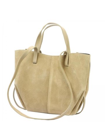 Damska Torebka Skórzana Luka 24-082 ciemny beż