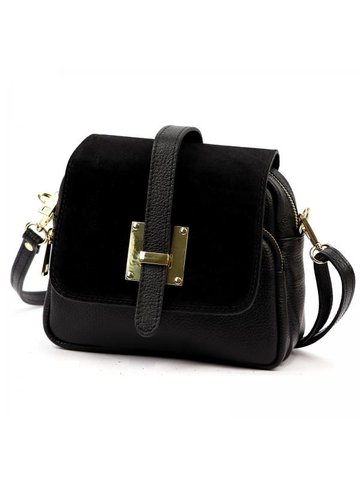 Damska Torebka Skórzana Luka 25-034 czarny