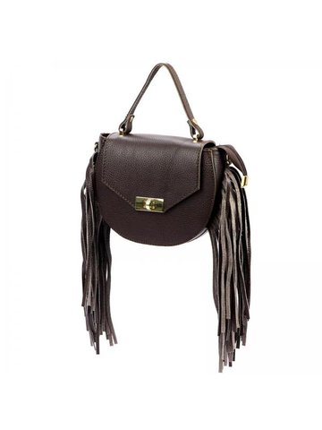 Damska Torebka Skórzana Luka 25-065 DOLLARO ciemny brąz