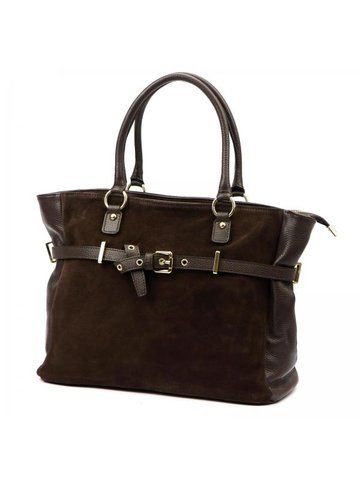 Damska Torebka Skórzana Luka 26-053 ciemny brąz