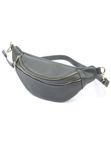 Damska Torebka Skórzana Luka 24-017 M DOLLARO ciemny popiel