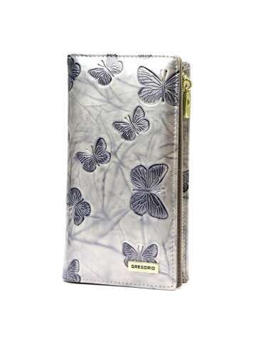 Portfel Damski Gregorio BTS-124 Skórzany Kremowy Duża Funkcjonalność RFID Secure