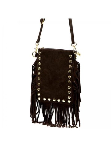 Damska Torebka Skórzana Luka 26-004 ciemny brąz