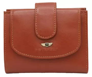 Średnich rozmiarów, skórzany portfel damski Peterson