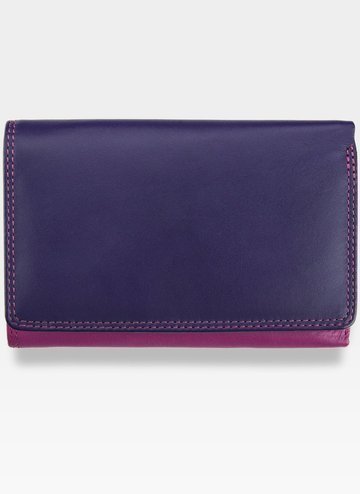 Visconti Portfel Damski Skórzany RAINBOW RB43 Jagoda Multi