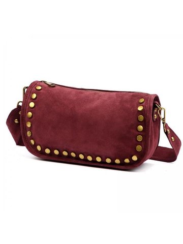 Damska Torebka Skórzana Luka 25-087 bordo