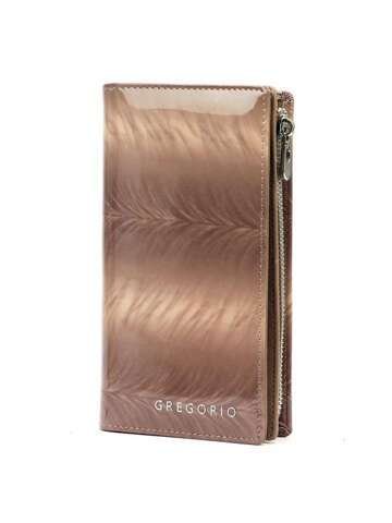 Portfel Damski Skórzany Gregorio FF-124 Taupe z Zabezpieczeniem RFID