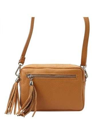 Torebka Skórzana Naturalna Luka 20-030 DOLLARO Camel Listonoszka Crossbody