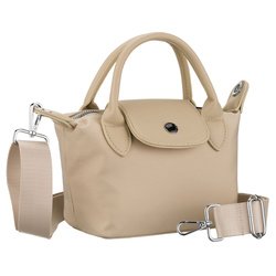 Listonoszka damska z poliestru w kolorze ecru, jednokomorowa i zamykana magnesem - Peterson