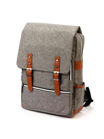 Beżowy plecak damski Ormi 2255# duży A4 miejski na szelkach casual Gregorio