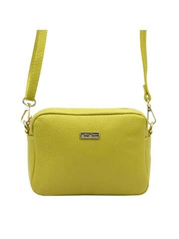 Torebka Skórzana MiaMore 01-059 DOLLARO pistacjowy Listonoszka Naturalna Skóra