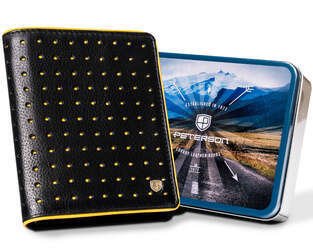 Skórzany sportowy portfel męski Peterson