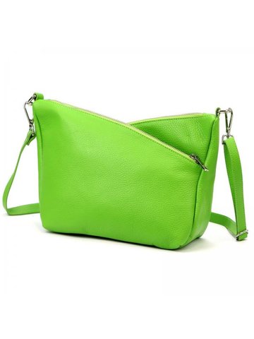 Damska Torebka Skórzana Luka 24-051 DOLLARO jasny zielony