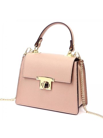 Damska Torebka Skórzana Luka 20-051 L DOLLARO brudny róż