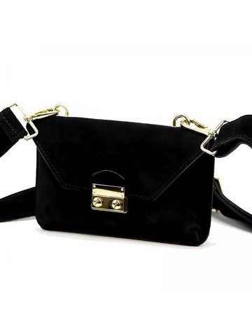 Damska Torebka Skórzana Luka 24-077 czarny