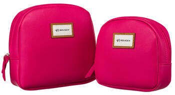 Zestaw dwóch kosmetyczek damskich ze skóry ekologicznej  Rovicky