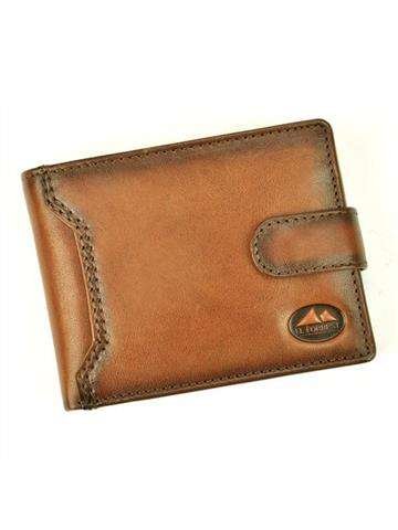 Portfel Męski EL FORREST Skóra Naturalna Brązowy 892-29 RFID Secure