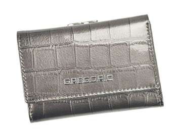 Portfel Damski Gregorio BC-117 Skóra Naturalna Popiel Poziomy z Funkcją RFID Secure