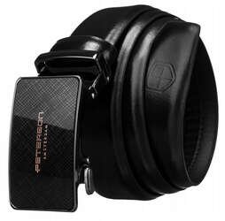 Skórzany pasek męski z klamrą automatyczną Peterson