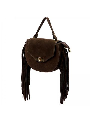 Damska Torebka Skórzana Luka 25-065 ciemny brąz