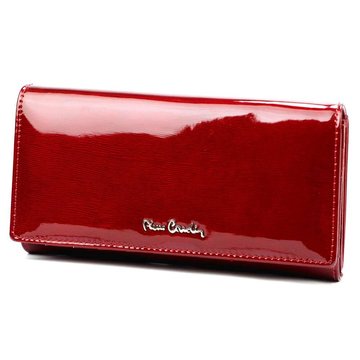Portfel Damski Pierre Cardin 05 LINE 102 Skóra Naturalna Czerwony Duży Poziomy RFID Secure
