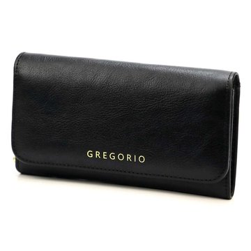 Portfel damski skórzany czarny Gregorio IT-110 z systemem RFID STOP