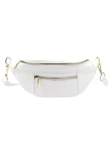 Damska Torebka Skórzana Luka 20-072 DOLLARO Biała Listonoszka Crossbody