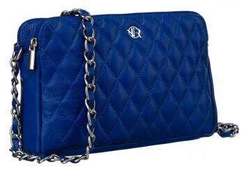 Pikowana listonoszka damska ze skóry naturalnej Rovicky