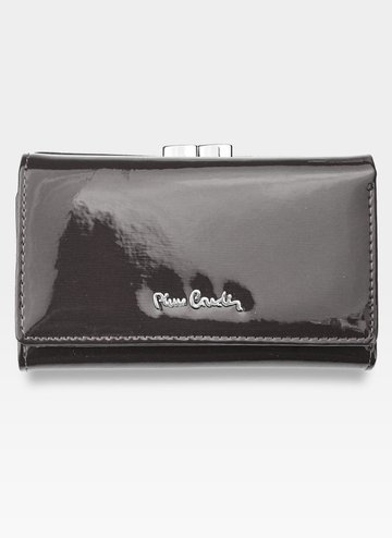 Portfel Damski Pierre Cardin Skórzany Szary Lakierowany 05 Line 108