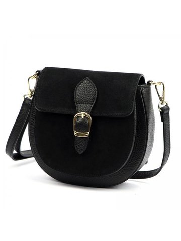 Damska Torebka Skórzana Luka 25-045 czarny