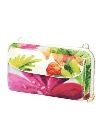 Skórzany portfel damski Gregorio G01 8823 DOLLARO wzór 1 z kieszenią na telefon