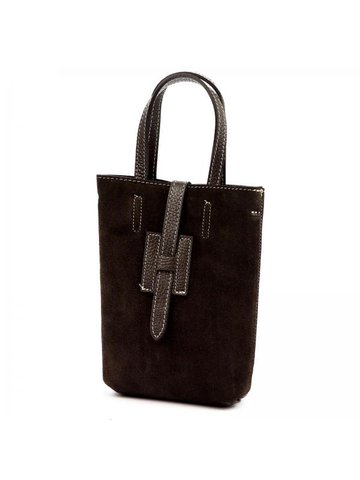 Damska Torebka Skórzana Luka 25-064 ciemny brąz