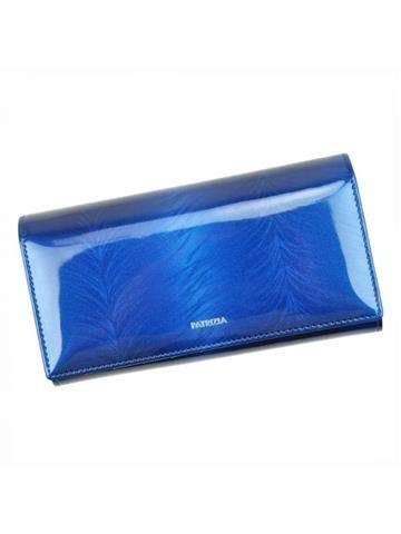 Portfel Damski PATRIZIA FF-102 RFID Skóra Naturalna Niebieski Poziomy Duży
